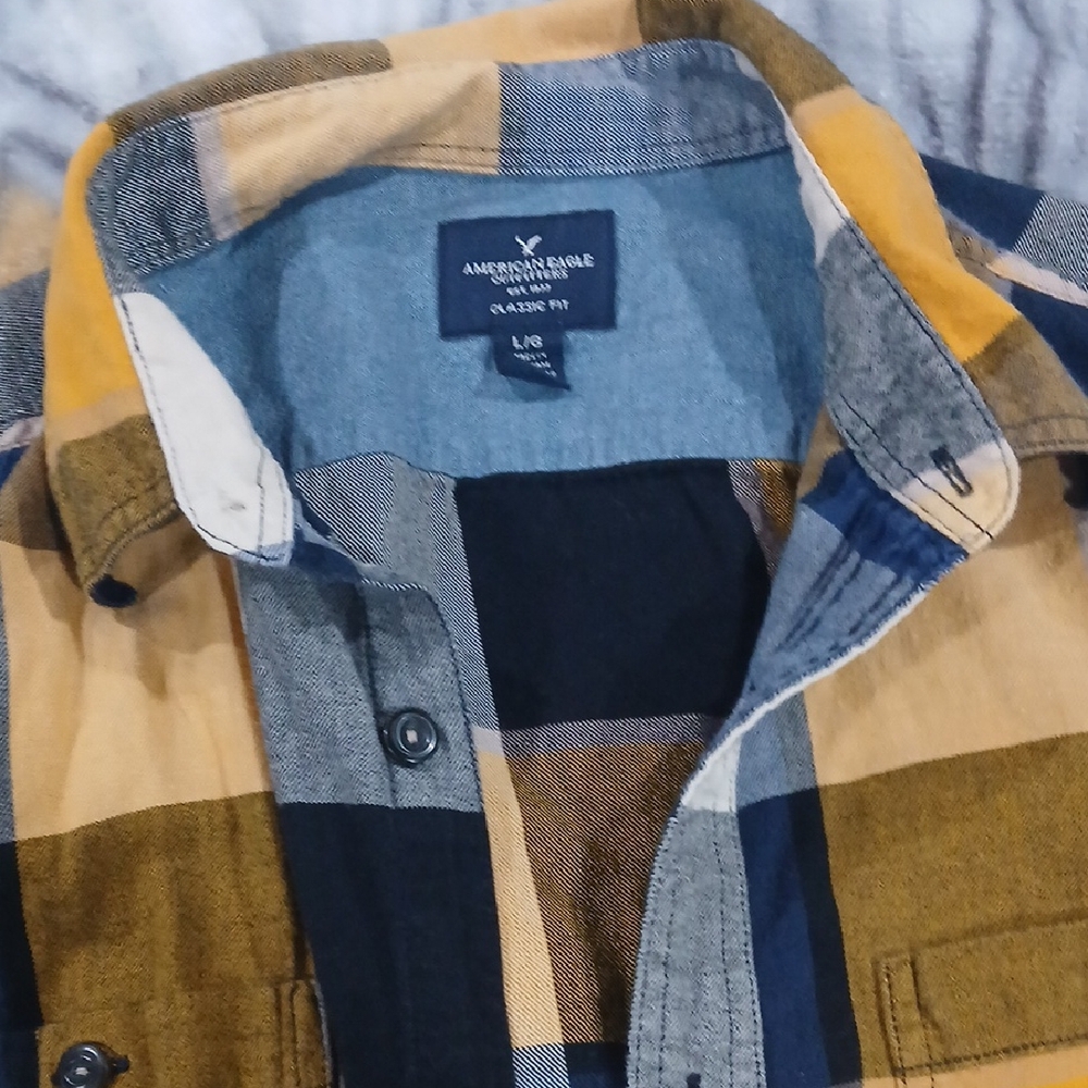 American Eagle Plaid Flannel Shirt